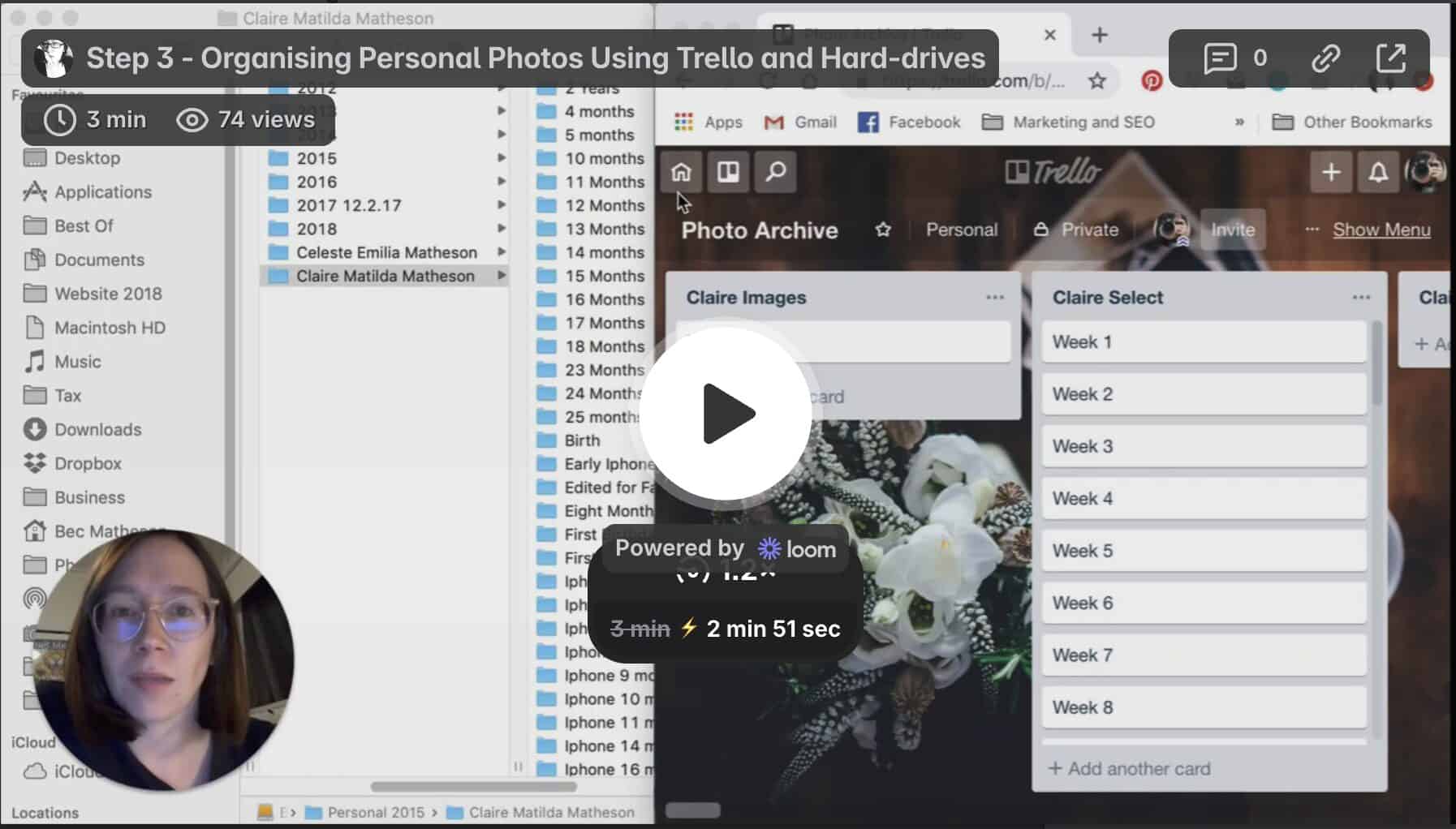 Step 3 organise photos video screenshot