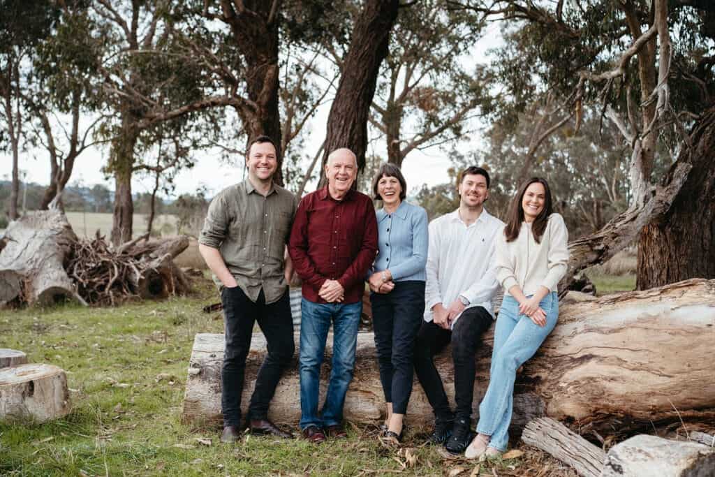 family group of adult children