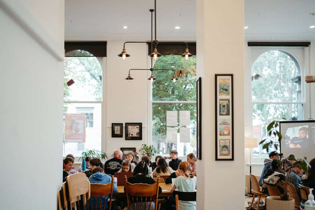A childrens writing studio class in Carlton, Melbourne