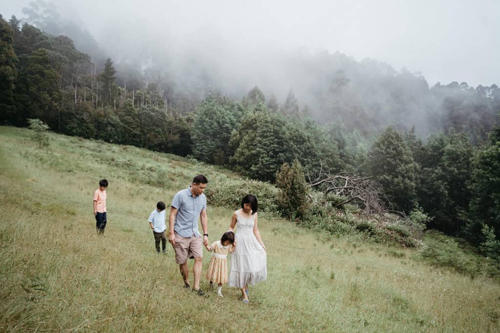 singapore family in the dandenong ranges
