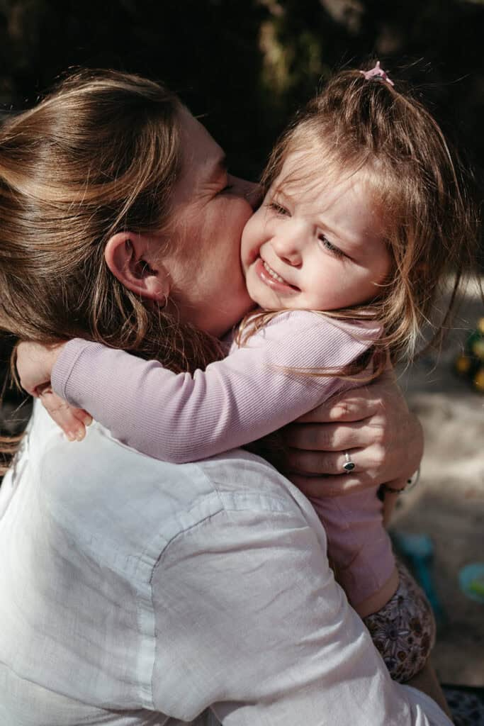 Melbourne family photoshoot natural candid moment parent and child