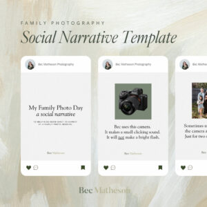 Family Photography Social Narrative - Canva Template